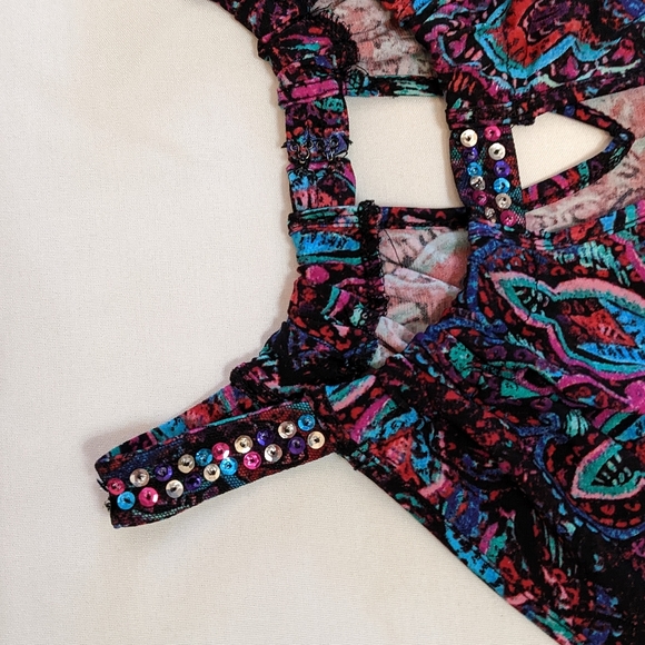 Size 26 Sequined boho tank top Lane Bryant summer - Picture 2 of 8